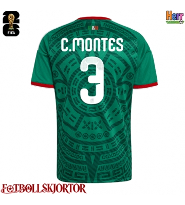 Mexiko Cesar Montes #3 Hemmatröja VM 2026 Kortärmad
